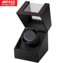 Automatic Watch Winder Display Case Rotating Storage Organizer Single Quiet Box