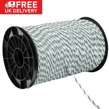 500 Metre Electric Fence Rope Garden Farm Braided Conductive Resistance Polywire