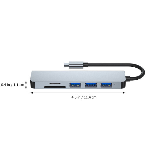 6-Port USB Hub with Video Adapter for Laptop 1