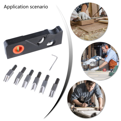 Hand Planer for Woodworking with 7 Adjustable Cutter Heads 2