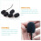 Black Mic Sponge Covers for Lapel Microphone 40 pcs 4
