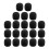 Black Mic Sponge Covers for Lapel Microphone 40 pcs 2