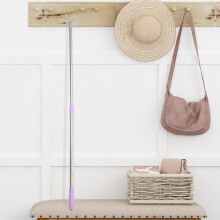 Hanging Clothes Rod Telescopic Purple Stainless Steel