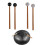 Glockenspiel Drum with Handle and Soft Rubber Mallets 1 Pair 2