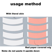 216Pcs/Lot Duo Tac Lace Wig Sided Double Tape Slitting Hair Adhesive Extension Strips for Toupees/Lace Wig Film C