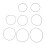 Rubber Drive Belt Square 1.2mm 105-150mm 8