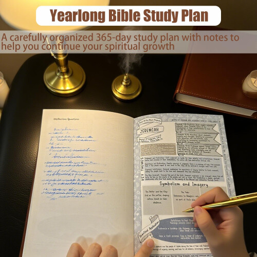 Bible Study Guide PU Leather Notebook 66 Pages 2
