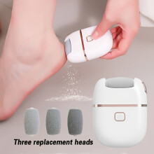 Electric Foot File Rechargeable with 3 Heads USB Portable