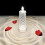 LED Crystal Candle Light White Rose Flameless Battery 4