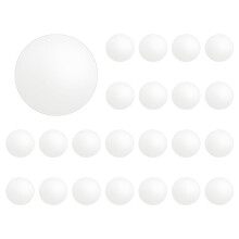 25 Pieces Acrylic Size Round Mirror Adhesive Small Round Mirror Mirror Tiles for Crafts (5 Inch in Diameter)