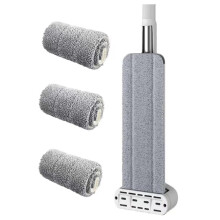 Flat Mop,Hands-Free Self Wringing Floor Cleaning Mop - Microfiber Floor Mop, Hand Washing Free Mop