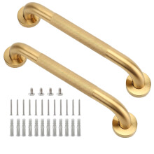 Shower Grab Bar Black 12 Inch 2 Pack 304 Stainless Steel