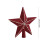 Velvet Glitter Star Tree Topper Red Silver 7.87 inch 3