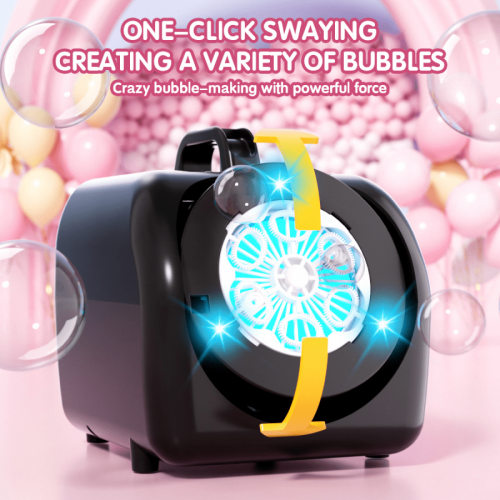 Automatic Bubble Machine Portable Stage Blower with Lights 1