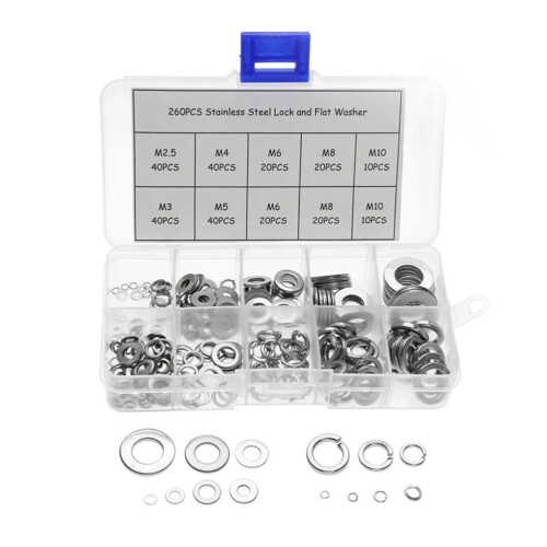 Stainless Steel Washer Set Lock Flat Spring Screws