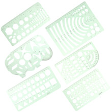 Geometric Stencils Circle Template Architectural Drawing Set