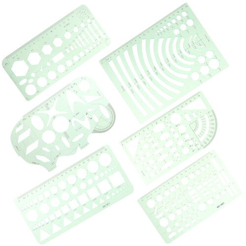 Geometric Stencils Circle Template Architectural Drawing Set