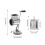 Commercial Vegetable Chopper with 5 Blades and Rotary 7