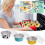 Aluminum Foil Bowls with Lids Blue 20 Pcs 4