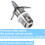 Stainless Steel Cutting Assembly for Waring Comal Blenders 6