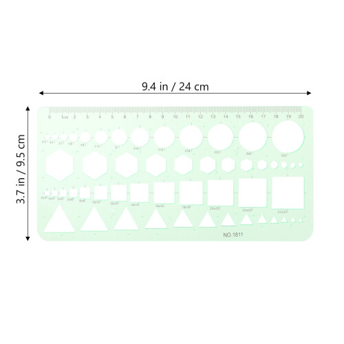 Geometric Stencils Circle Template Architectural Drawing Set 1