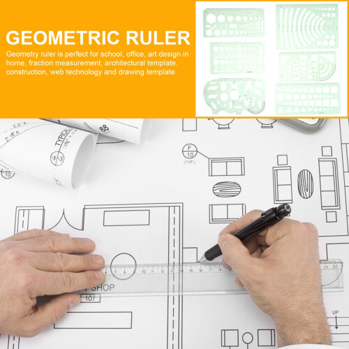 Geometric Stencils Circle Template Architectural Drawing Set 2