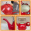 Vintage enamel tea kettle red 20x16 cm 5