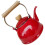 Vintage enamel tea kettle red 20x16 cm 3