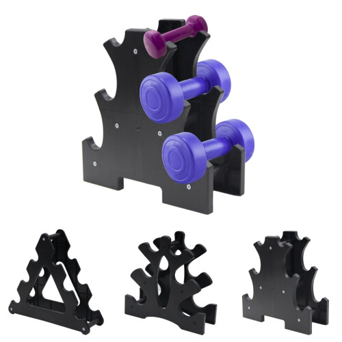 Dumbbell Rack 3-Tier Compact Weight Tower Stand 1