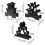 Dumbbell Rack 3-Tier Compact Weight Tower Stand 5