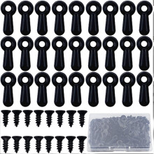 100 Stück Bilderrahmen-Rückwandklammern mit Schrauben. Black