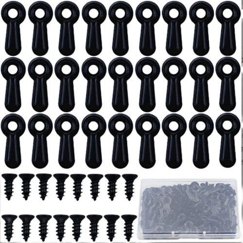 100 pezzi clip per supporto cornice con viti Black