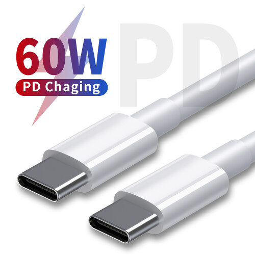 3M Schnellladekabel, 2er-Pack USB C auf USB C Kabel PD 60W 1