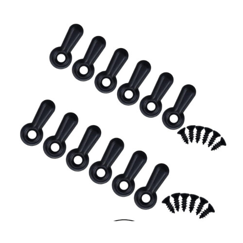 100 pezzi clip per supporto cornice con viti Black 1