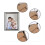 100 pezzi clip per supporto cornice con viti Black 3
