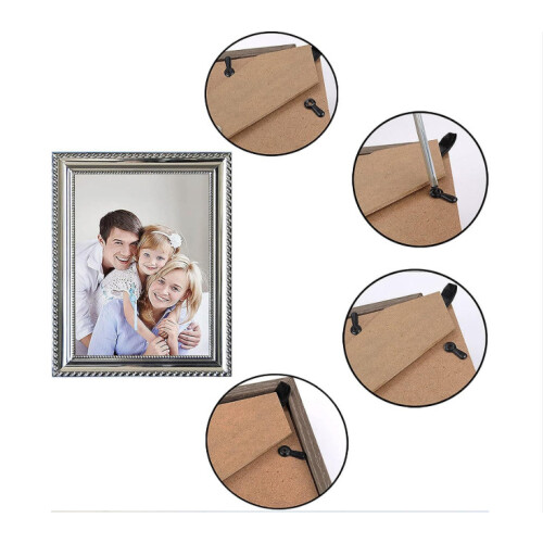 100 pezzi clip per supporto cornice con viti Black 2