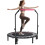 48" Foldable Mini Fitness Trampoline, with Adjustable Foam Handle, Pink 1