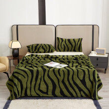 Polyester Velvet Throw Blanket Green 200x150cm