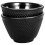 Cast Iron Teacup Black 2 pcs 8.1 x 8.1 x 5.3 cm 1