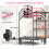 48" Foldable Mini Fitness Trampoline, with Adjustable Foam Handle, Pink 6