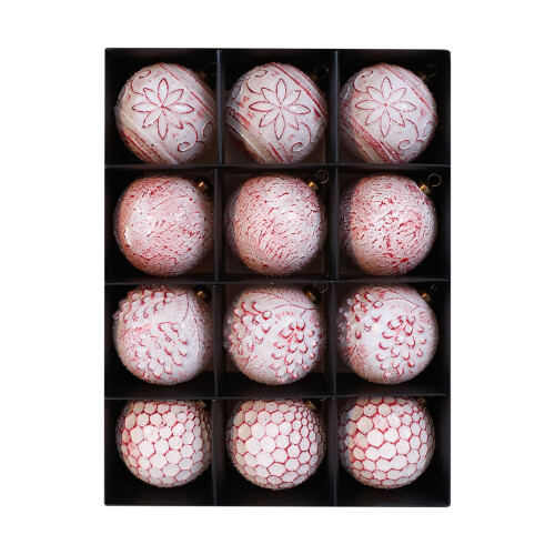 Boules de Noël vintage incassables, lot de 12. 1