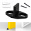 Black Adjustable Floor Guide for Sliding Barn Door Carbon 8