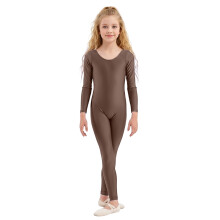 Girls Long Sleeve Jumpsuit Stretchy Soft Romper 1-12 Years