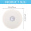 Acoustic Guitar Humidifier Round White ABS 1 pc 5