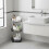 3-Tier Round Storage Cart Gray 5