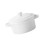 White Ceramic Soup Bowl with Lid and Double Handles 3