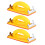 HEMOTON Sanding Block Holder Automotive Yellow 3 Pcs 4