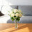 Artificial Red Poinsettia Flowers with Stems 4 Pcs 6