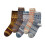 Men's Wool Work Socks Vintage Warm Thick Knit Boot Socks 1