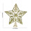 Christmas Tree Topper Star Gold White Plastic 10 Inch 3